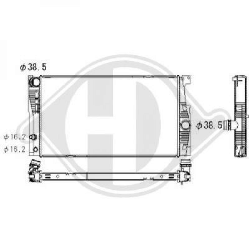 DIEDERICHS Radiator, engine cooling DIEDERICHS Climate