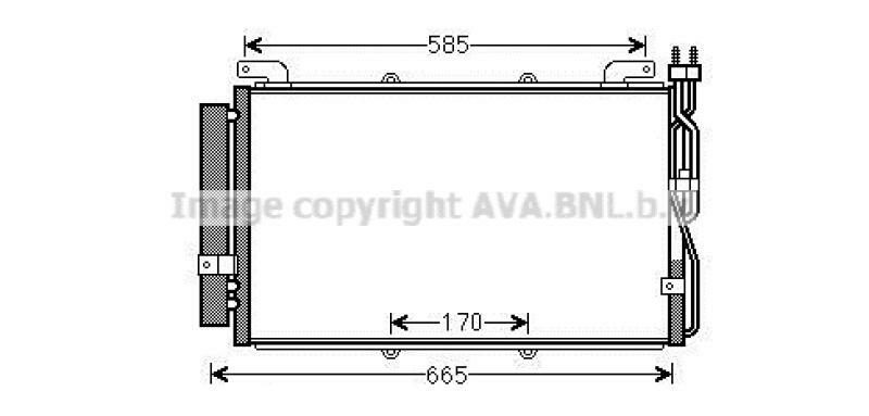 AVA QUALITY COOLING Condenser, air conditioning