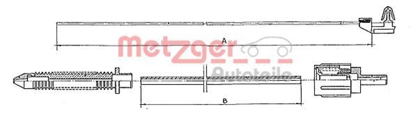 METZGER Accelerator Cable