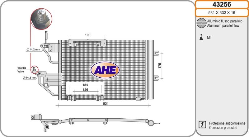 AHE Condenser, air conditioning