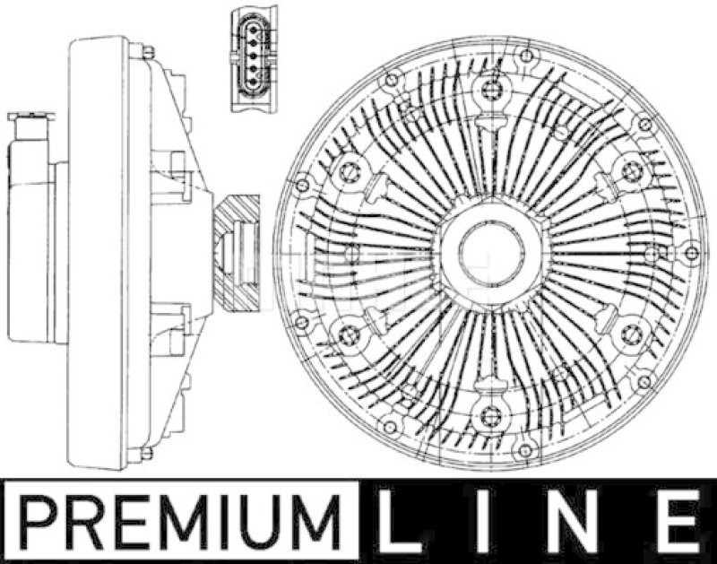 MAHLE Clutch, radiator fan BEHR *** PREMIUM LINE ***