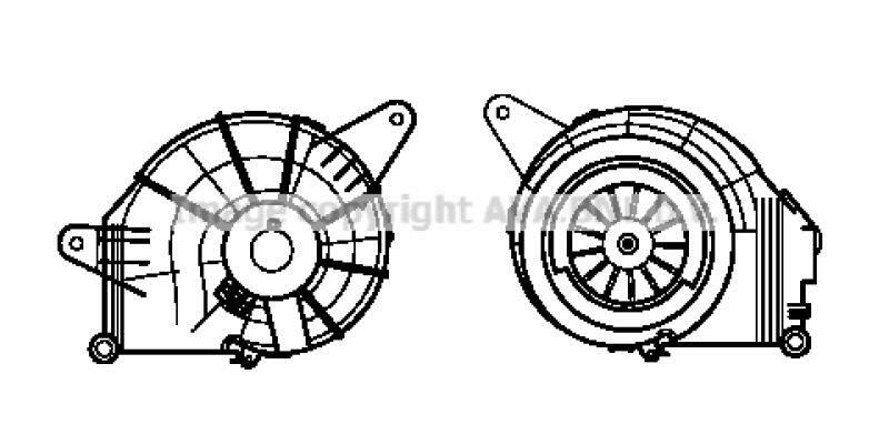 AVA QUALITY COOLING Electric Motor, interior blower