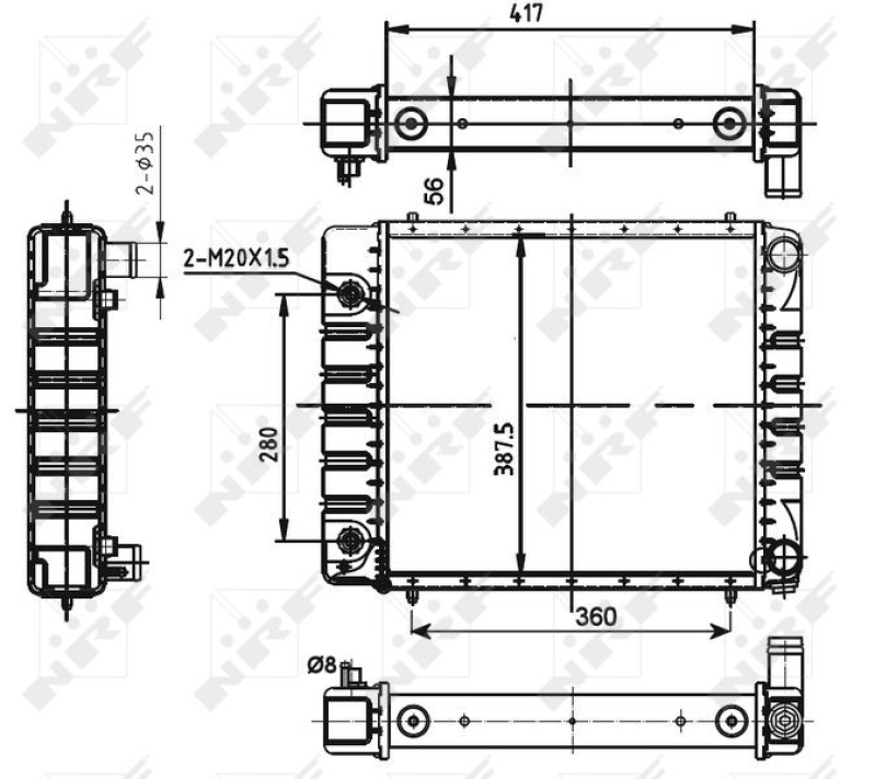 NRF Radiator, engine cooling