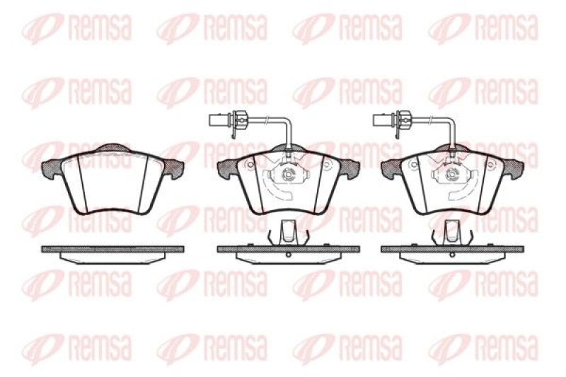 REMSA Brake Pad Set, disc brake