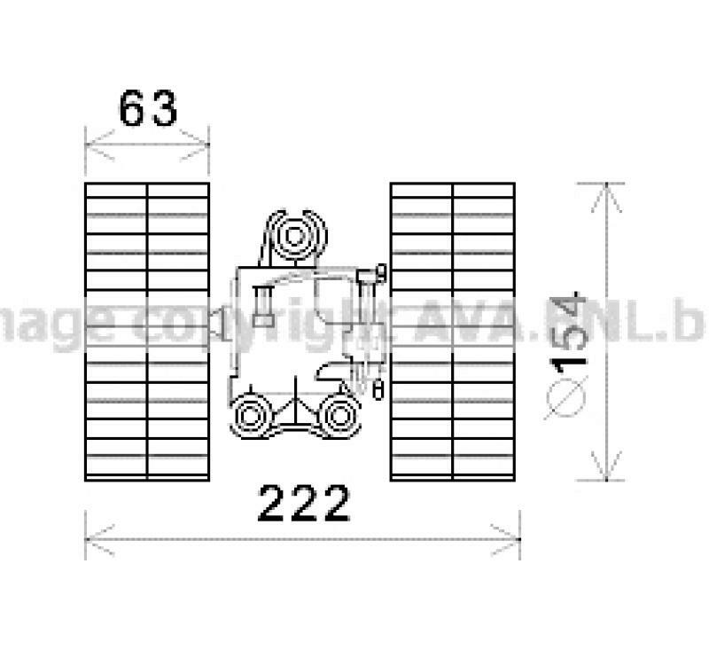 AVA QUALITY COOLING Electric Motor, interior blower