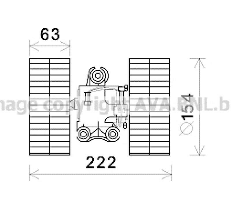 AVA QUALITY COOLING Electric Motor, interior blower