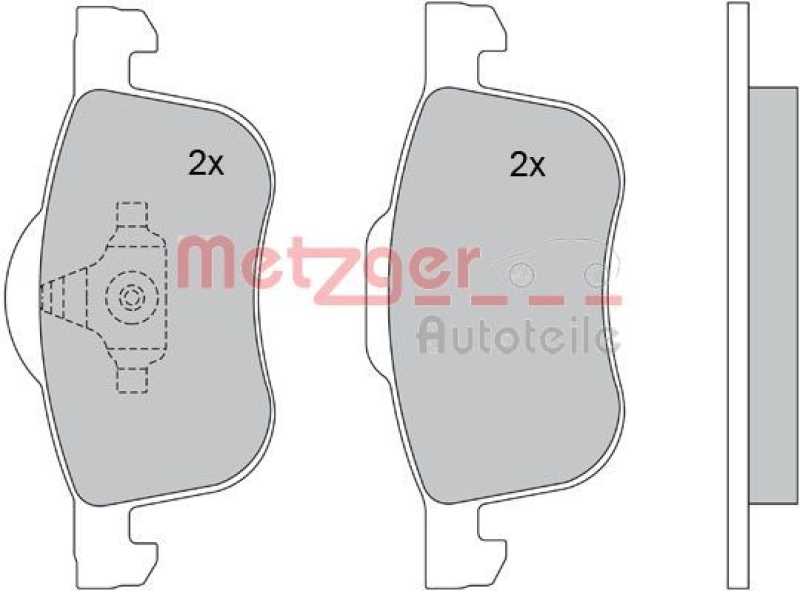 METZGER Brake Pad Set, disc brake