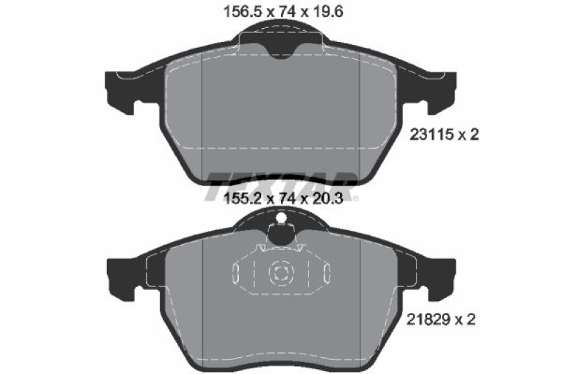 Textar Pro Bremsscheiben Ø288 + Beläge vorne passend für OPEL VECTRA B 1.8 i 16V