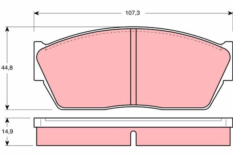 TRW Brake Pad Set, disc brake