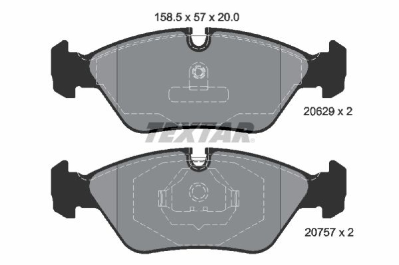 TEXTAR Brake Pad Set, disc brake Q+