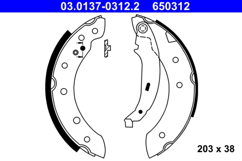 ATE Brake Shoe Set