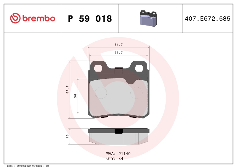 Brembo Bremsscheiben + Bremsbeläge Vorne Hinten passend für Opel Vectra Astra