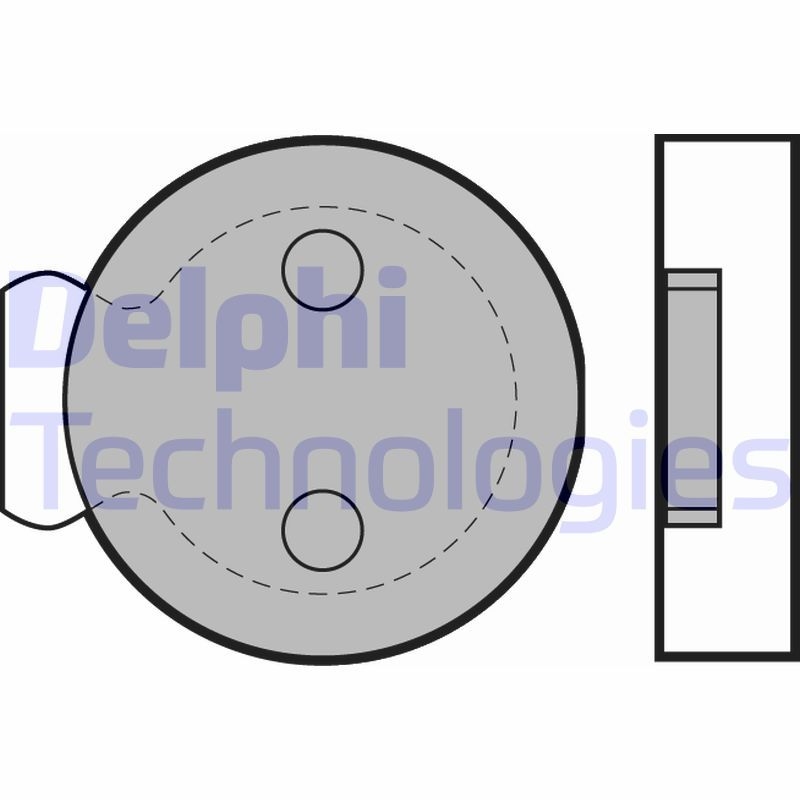 DELPHI Bremsbelagsatz, Scheibenfeststellbremse