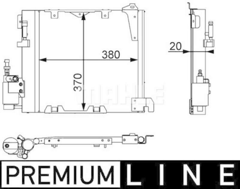 MAHLE Condenser, air conditioning PREMIUM LINE