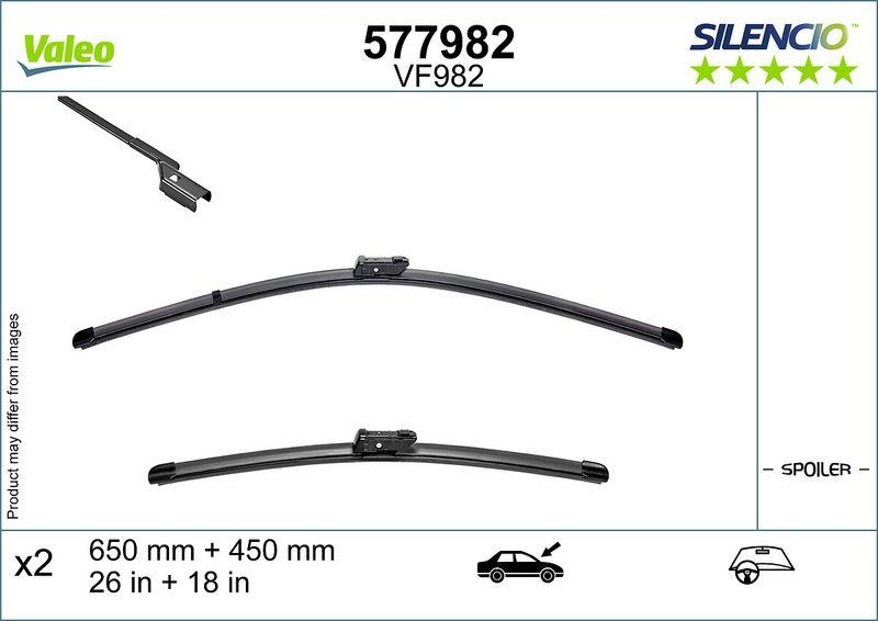 VALEO Wiper Blade SILENCIO FLAT BLADE SET