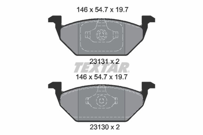 TEXTAR Brake Pad Set, disc brake Q+