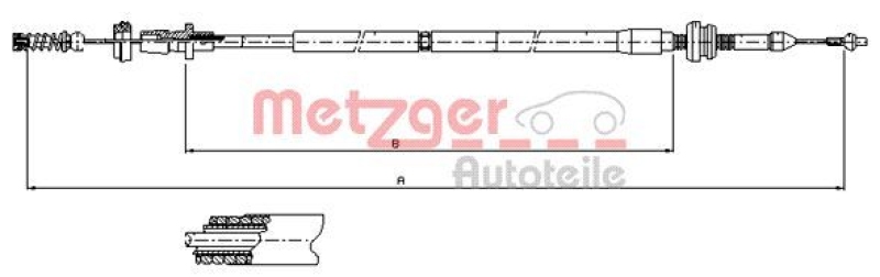 METZGER Accelerator Cable