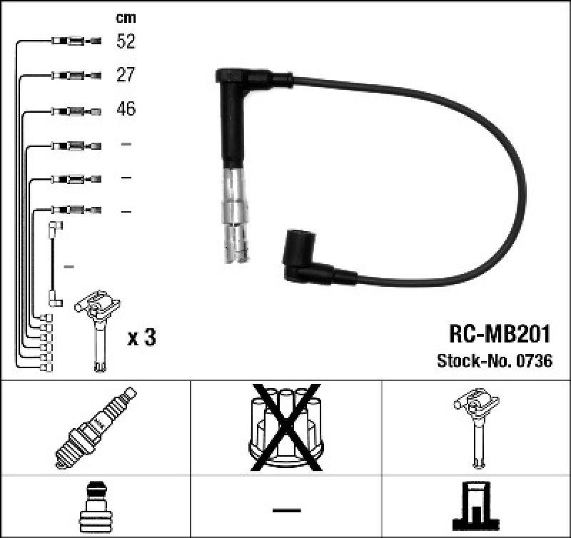 NGK Ignition Cable Kit