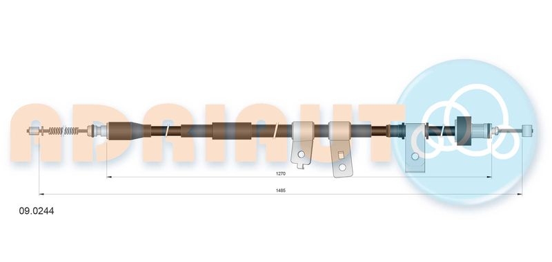 ADRIAUTO Cable Pull, parking brake