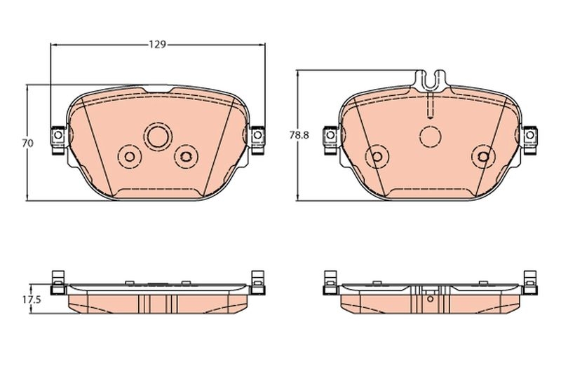 TRW Brake Pad Set, disc brake