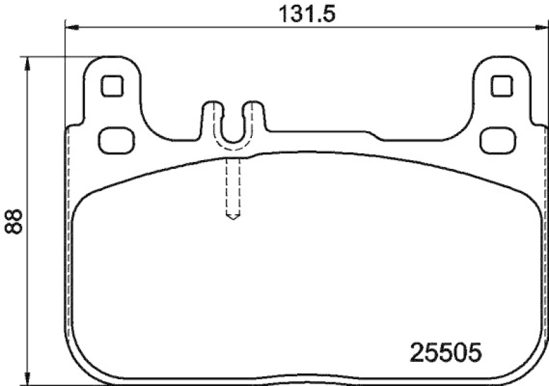 HELLA Brake Pad Set, disc brake