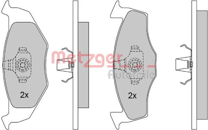 METZGER Brake Pad Set, disc brake