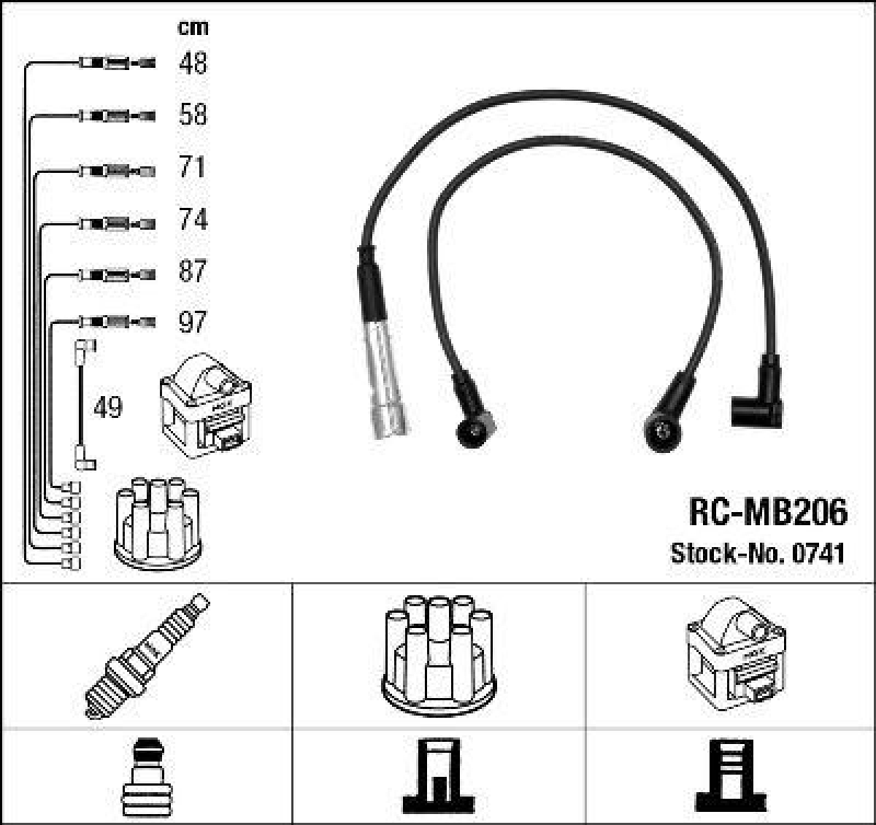 NGK Ignition Cable Kit