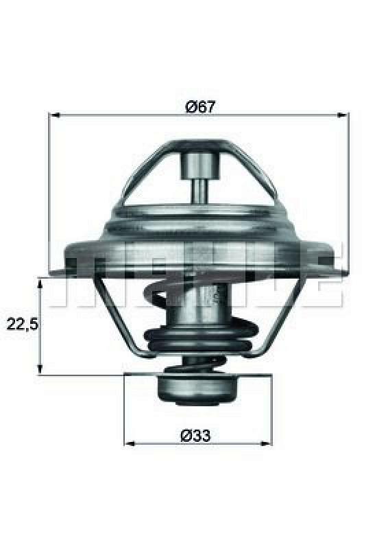 MAHLE Thermostat, coolant