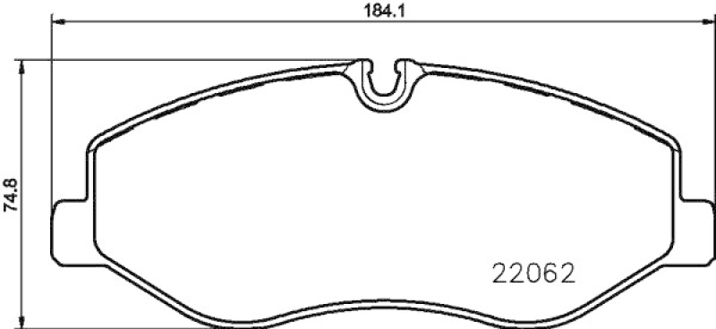 HELLA Brake Pad Set, disc brake