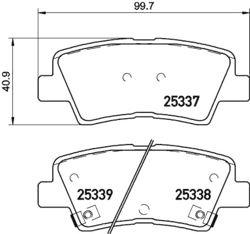 BREMBO Bremsbelagsatz, Scheibenbremse PRIME LINE