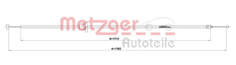 METZGER Motorhaubenzug