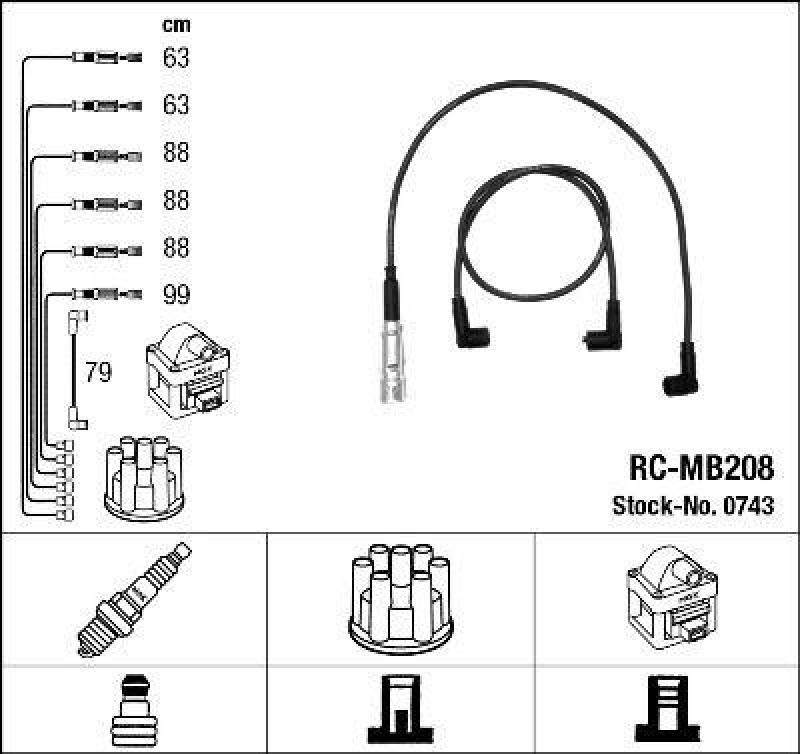 NGK Ignition Cable Kit