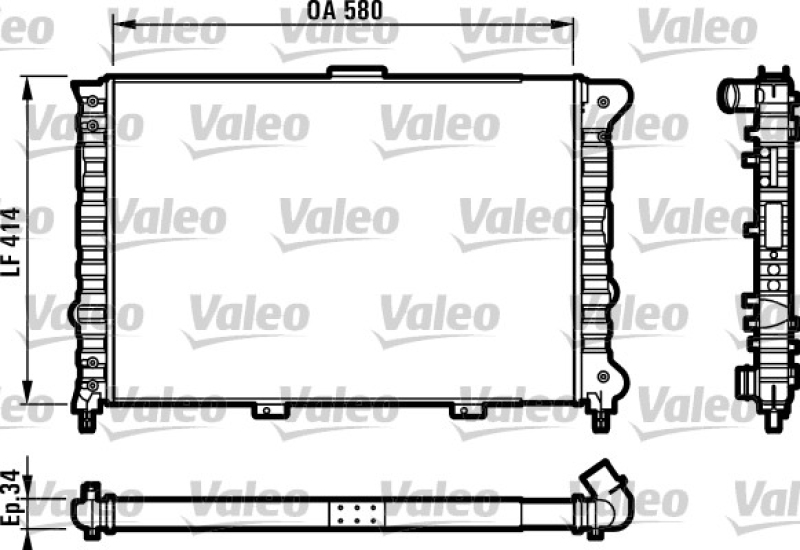 VALEO Radiator, engine cooling