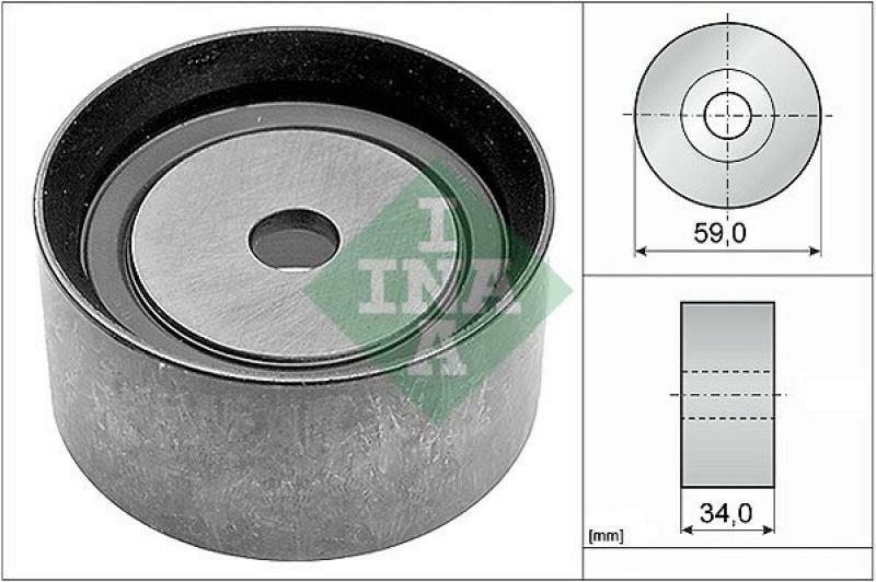 INA Deflection/Guide Pulley, timing belt