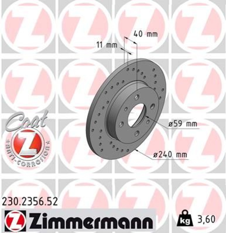 Zimmermann Sport Bremsscheiben + Zimmermann Bremsbeläge