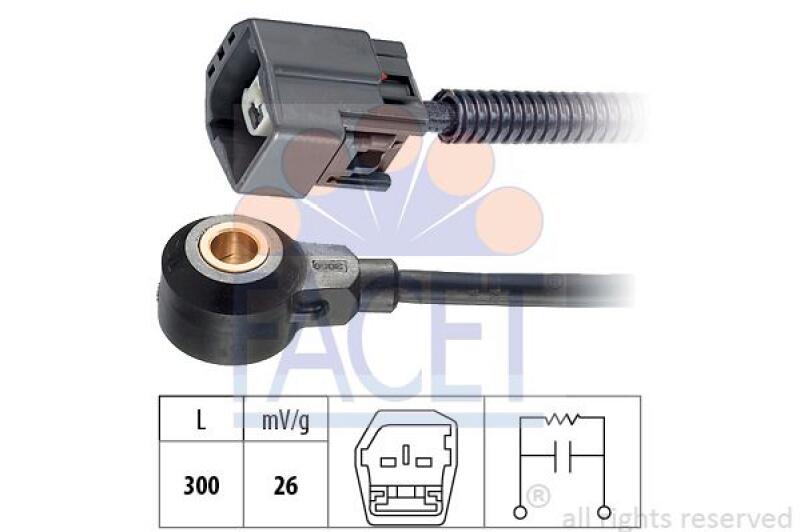 FACET Knock Sensor Made in Italy - OE Equivalent