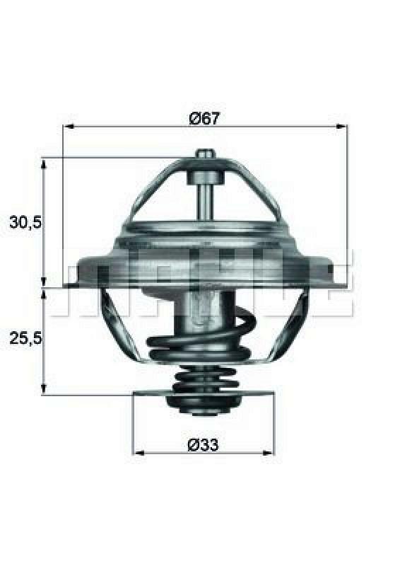 MAHLE Thermostat, coolant