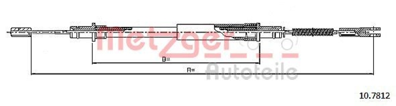 METZGER Cable Pull, parking brake