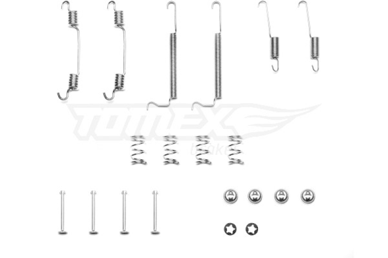 TOMEX Brakes Zubehörsatz Bremsbacken Trommelbremse Montagesatz