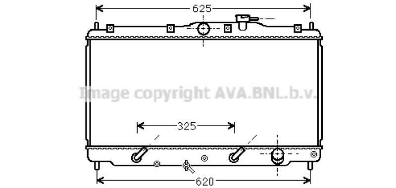 AVA QUALITY COOLING Radiator, engine cooling