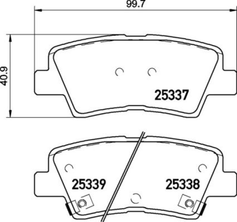 BREMBO Bremsbelagsatz, Scheibenbremse PRIME LINE