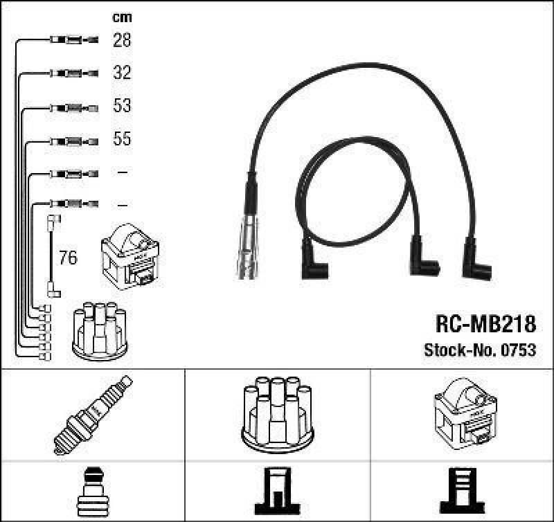 NGK Ignition Cable Kit