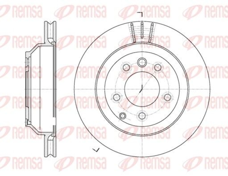 2x REMSA Brake Disc