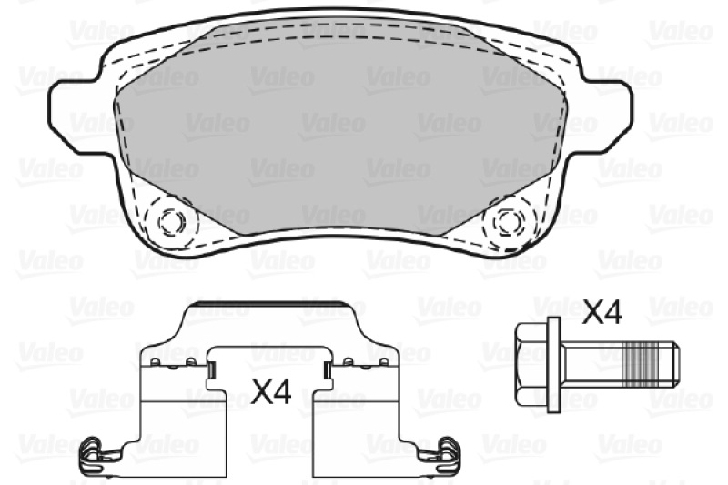 VALEO Brake Pad Set, disc brake