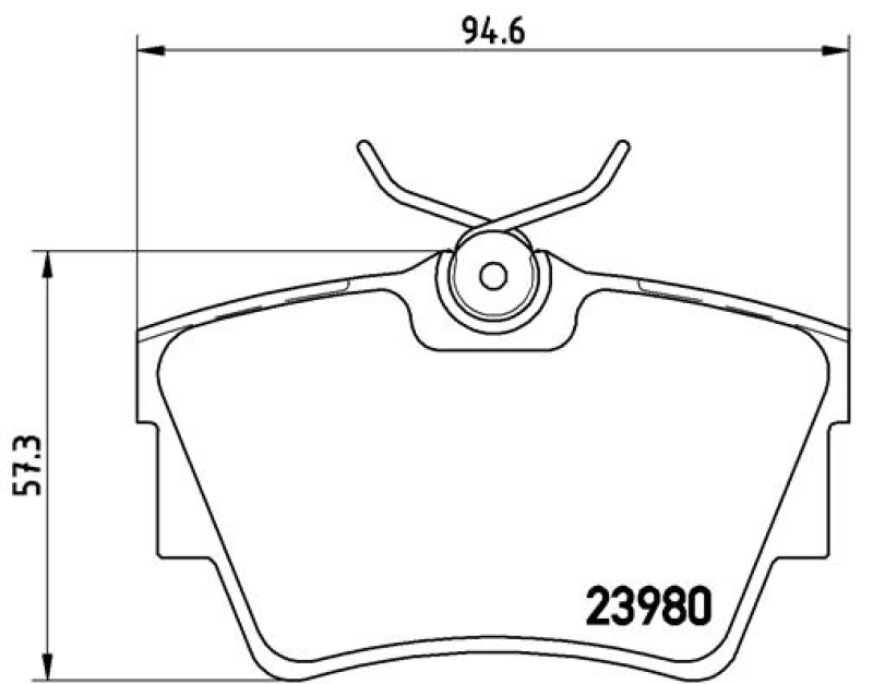 BREMBO 4x Bremsbeläge Bremsbelagsatz