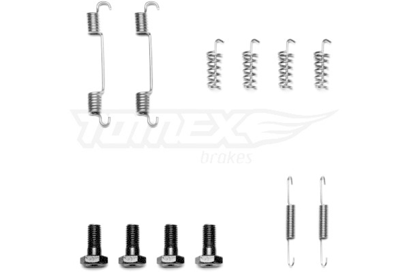 TOMEX Brakes Zubehörsatz Bremsbacken Trommelbremse Montagesatz