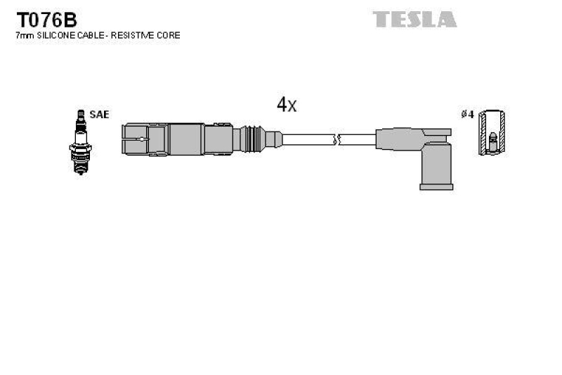 TESLA Z&uuml;ndleitungssatz