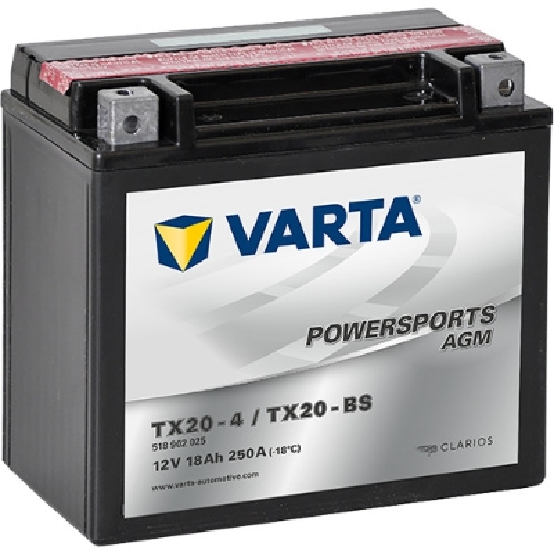 VARTA Starterbatterie POWERSPORTS AGM 18Ah 250A