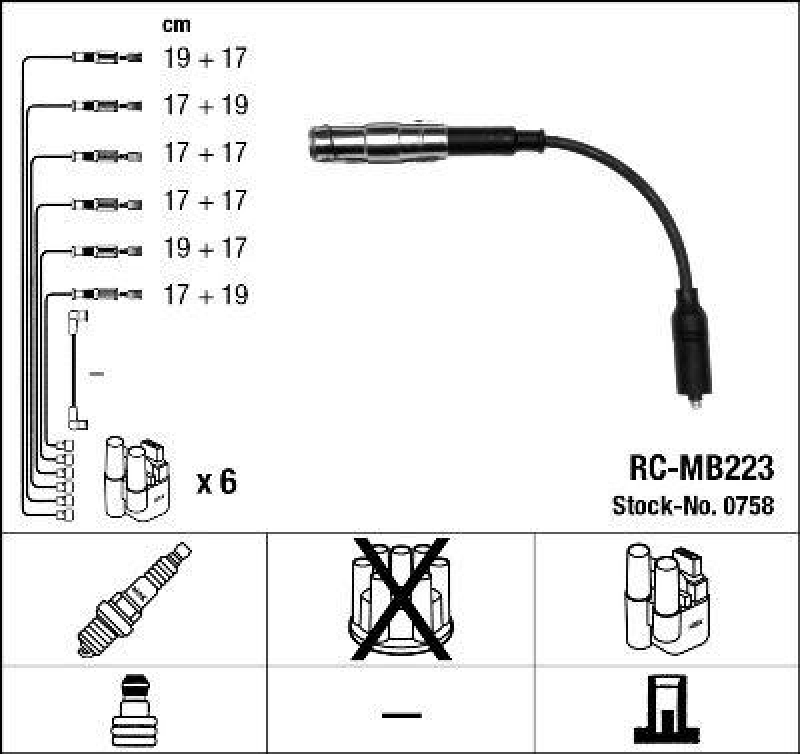 NGK Ignition Cable Kit