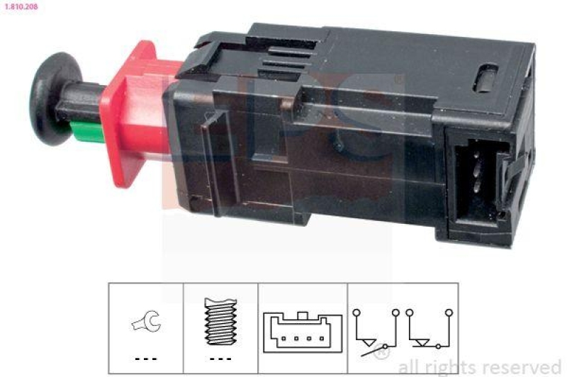 EPS Bremslichtschalter Made in Italy - OE Equivalent